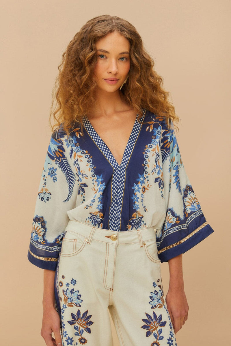 FARM RIO | ANA TAPESTRY BODYSUIT
