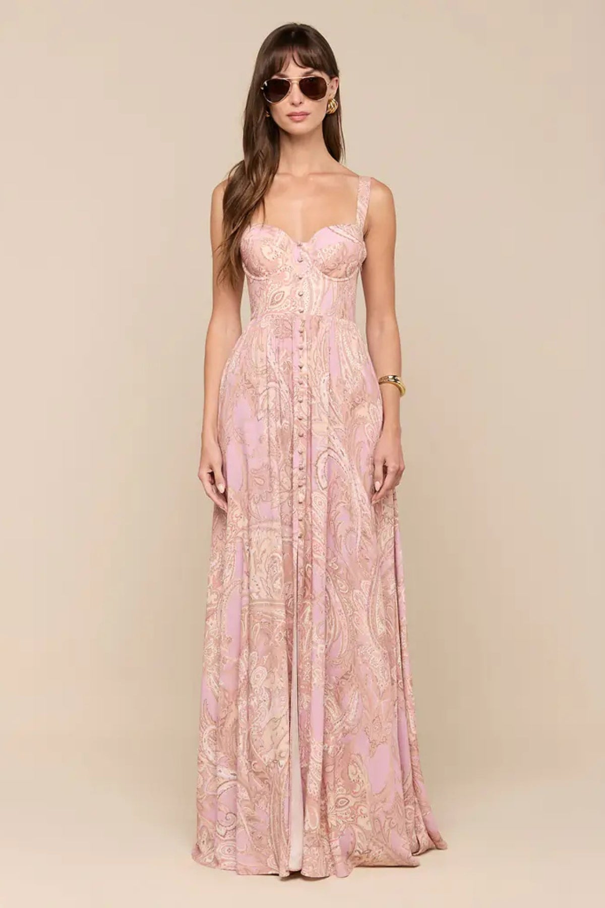 L'AGENCE | Rosette Maxi Dress