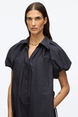 PHILLIP LIM | PUFF SLEEVE SHIRT DRESS- MIDNIGHT