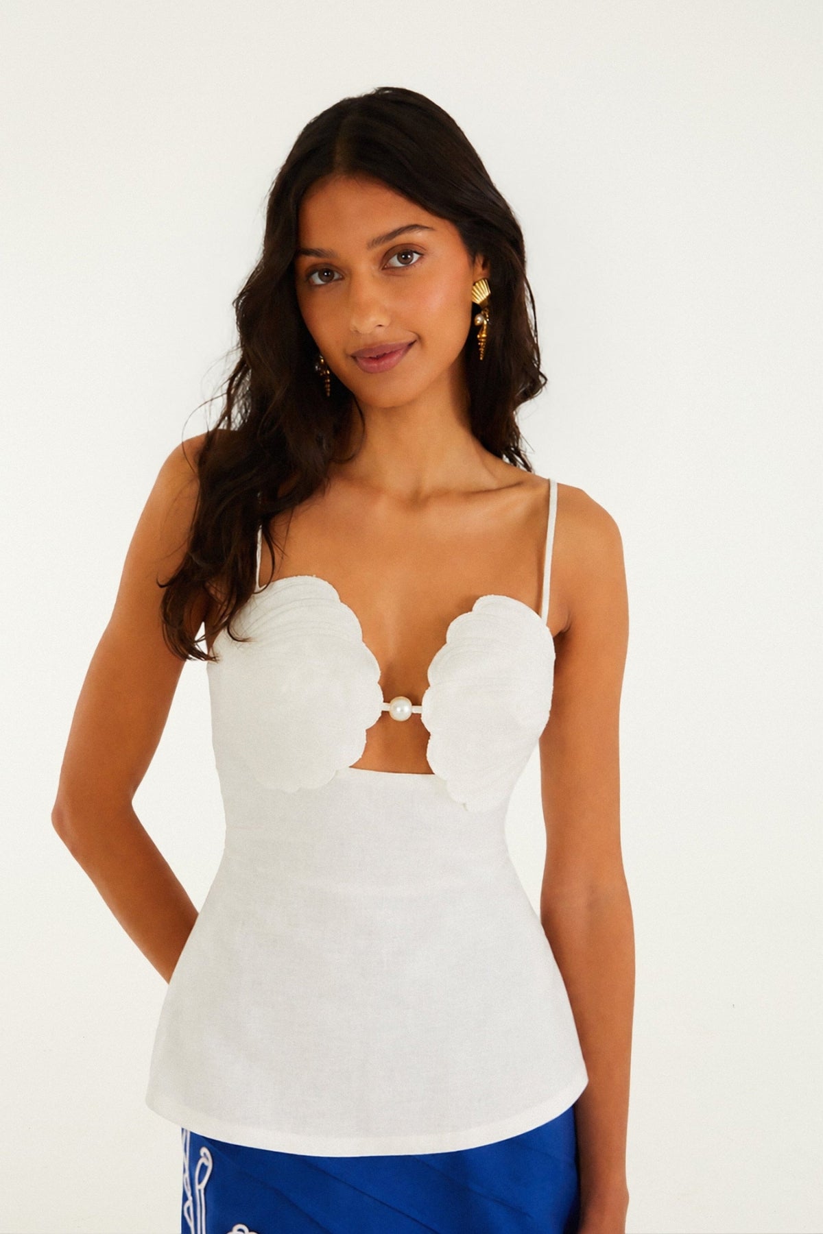 FARM RIO | Shell Bust Peplum Blouse