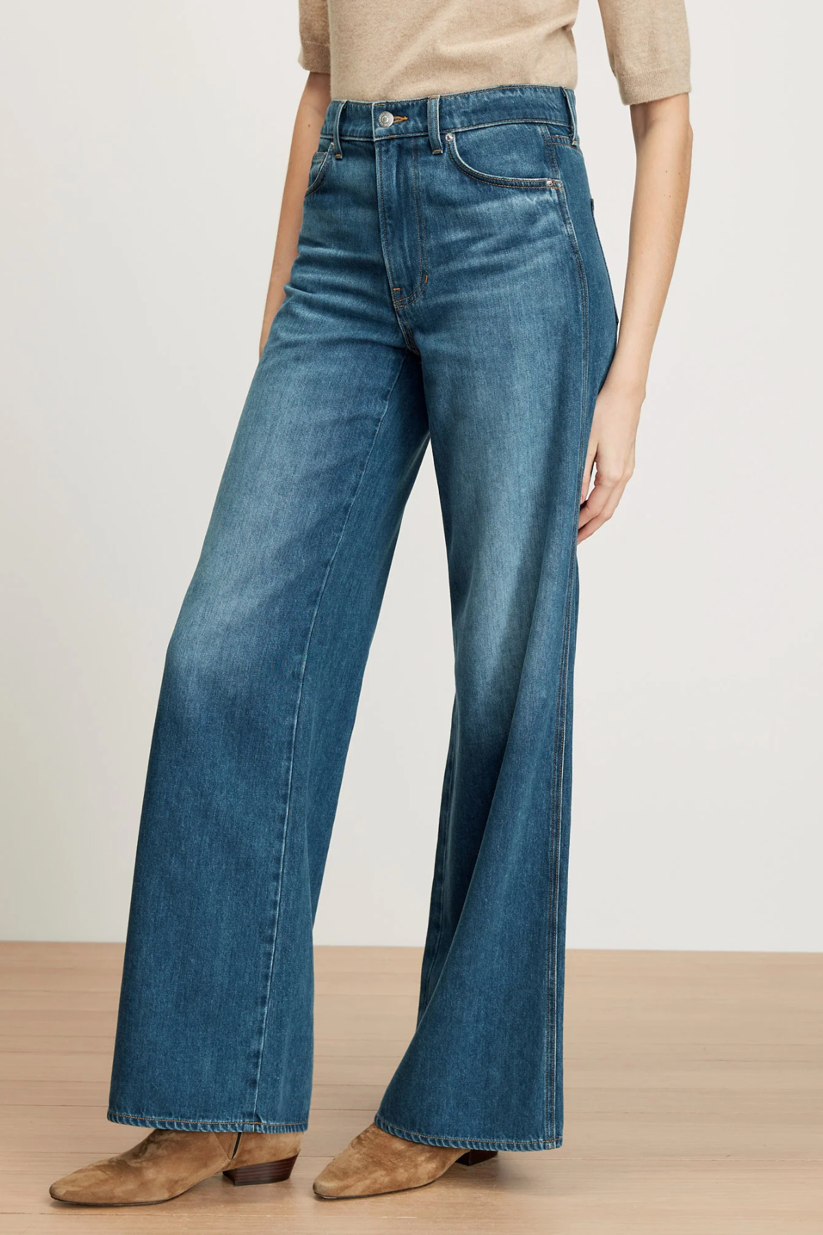 Veronica Beard |Kasey Mid Rise Wide Leg