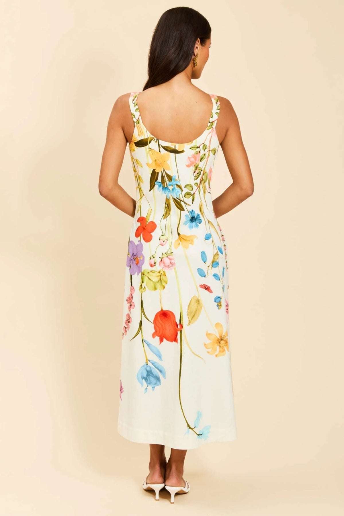 SUGARCANE SLIP MIDI DRESS