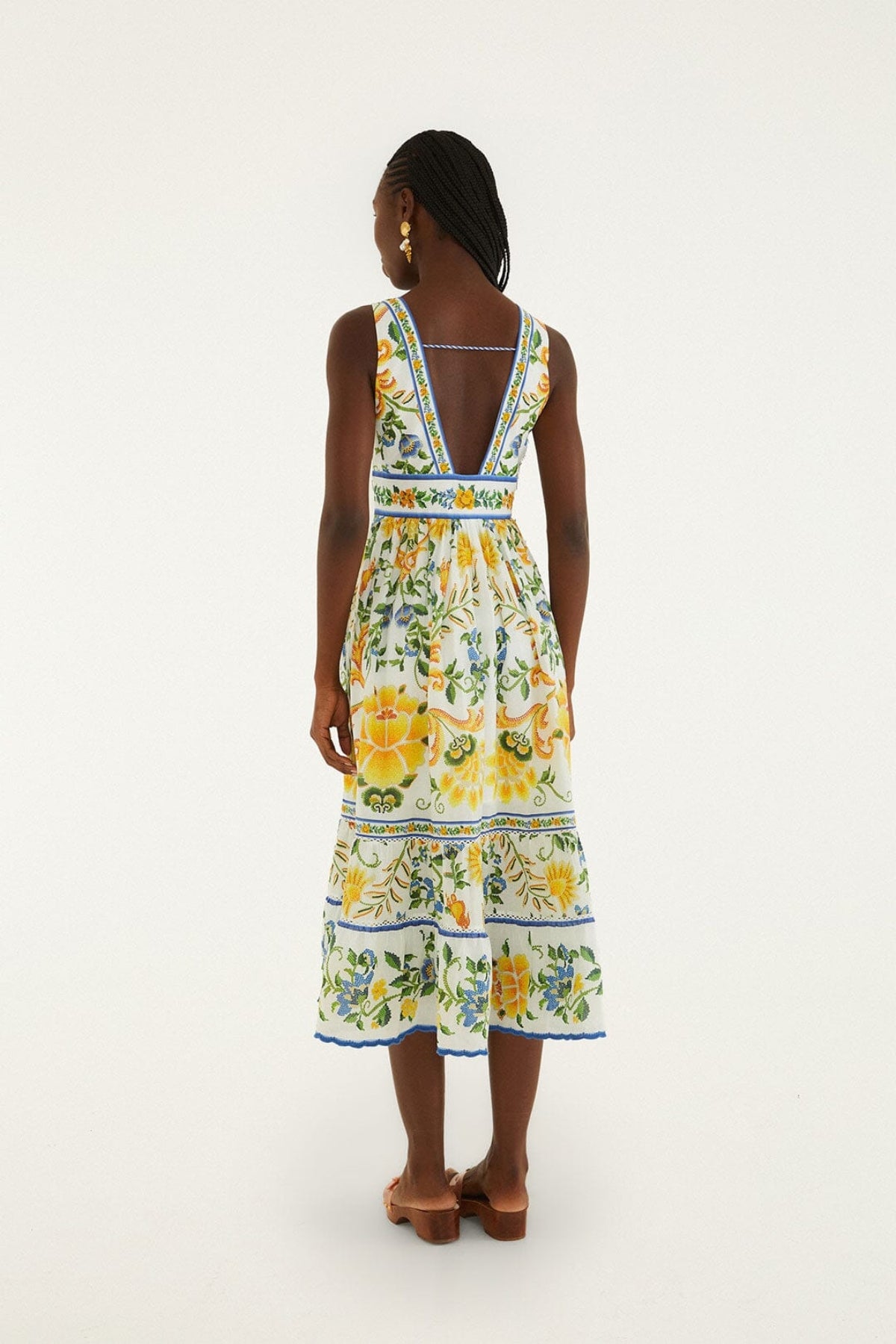 FARM RIO | Emily Floral Midi Dress
