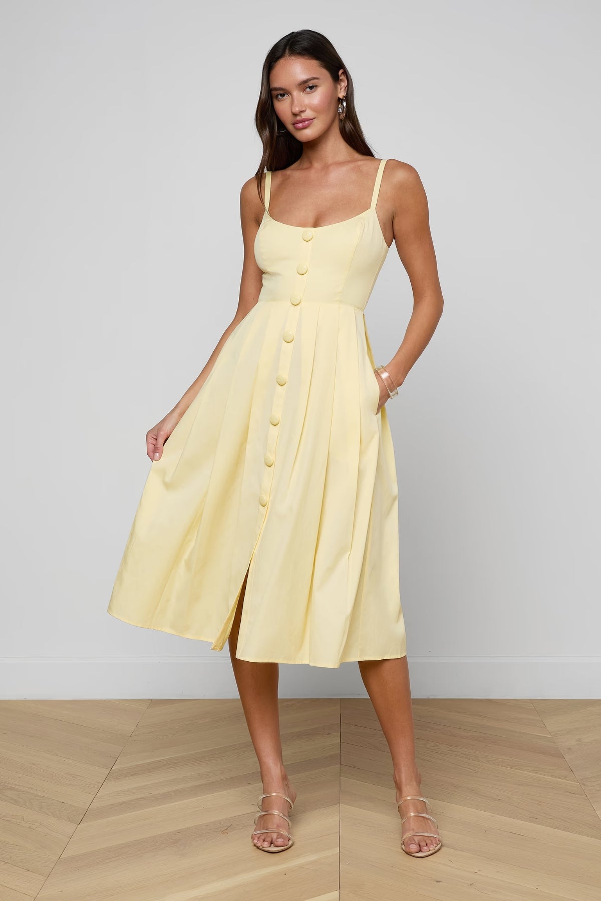 L'AGENCE | REANNE MIDI DRESS