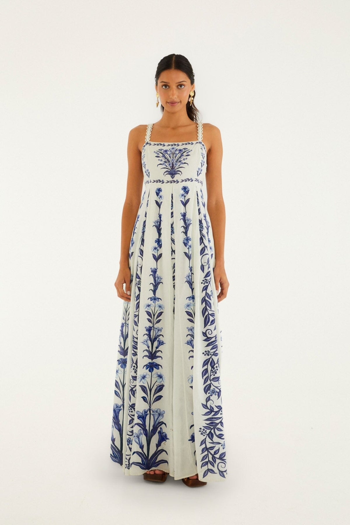 FARM RIO | Flowers Arch Maxi Dress