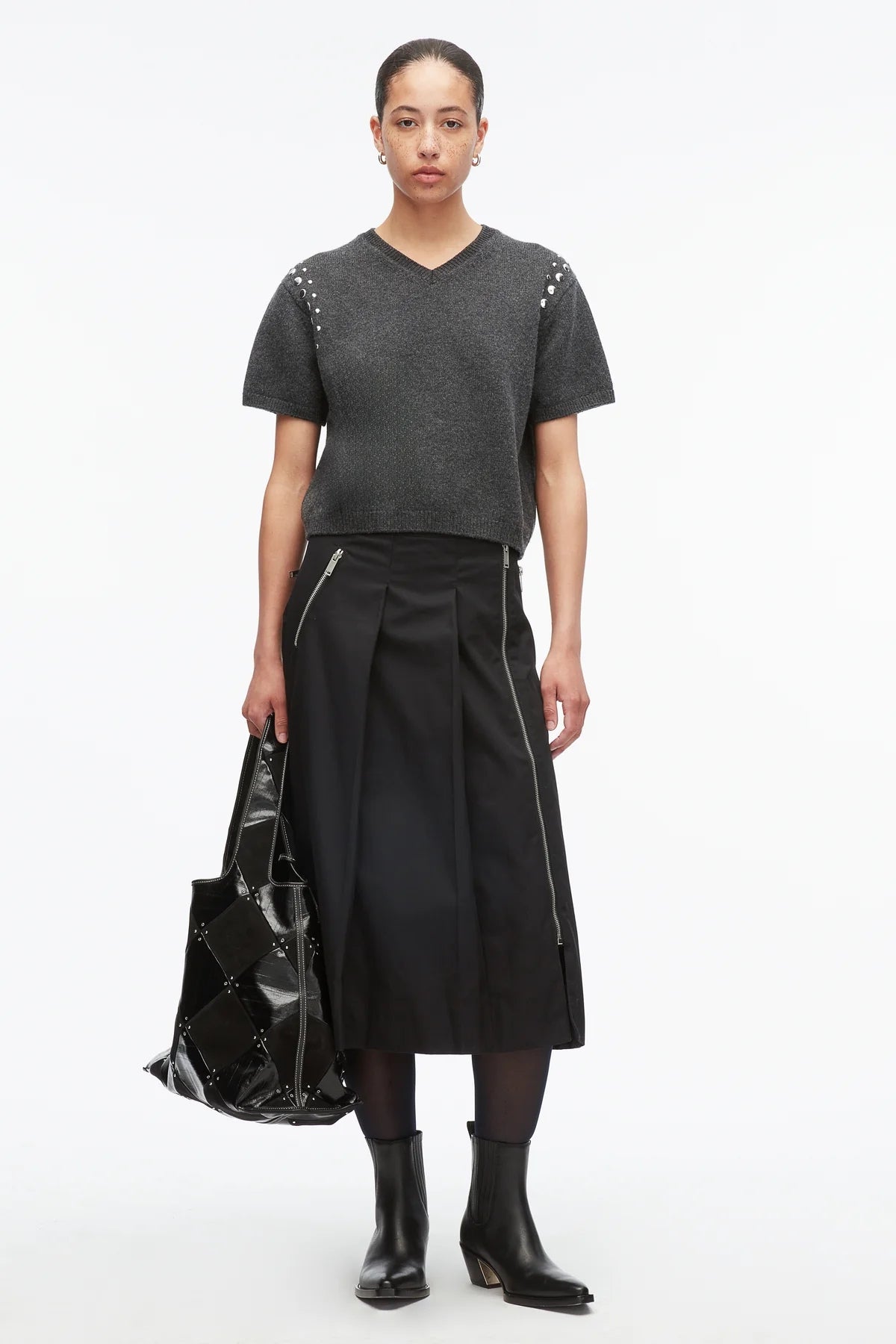 PHILLIP LIM | Wool Boxy V-neck