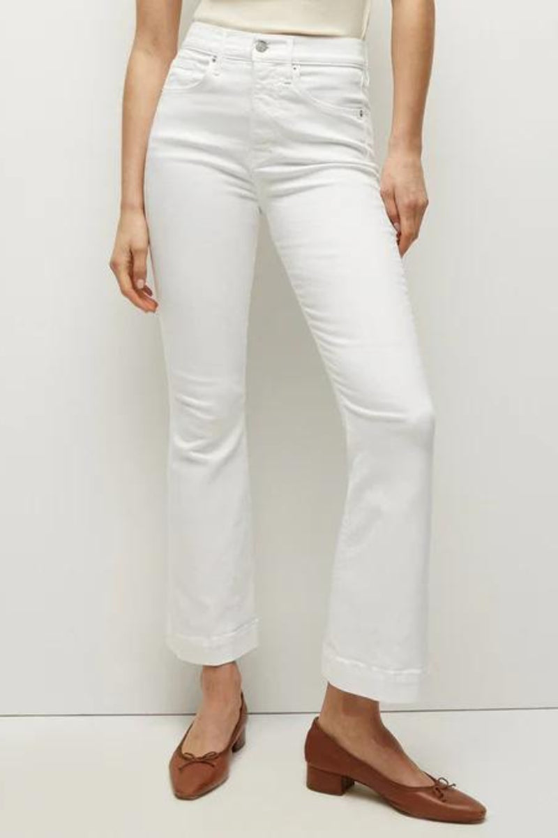 VERONICA BEARD | CARSON  H/R ANKLE FLARE-WHITE