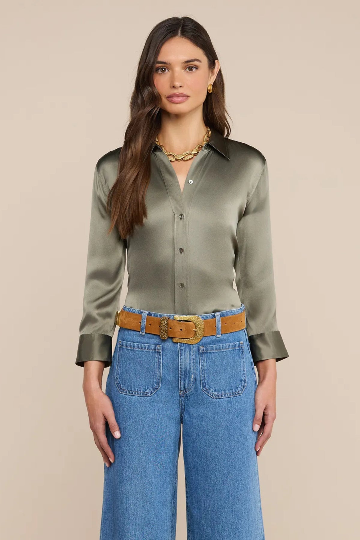 L'AGENCE | Dani 3/4 Sleeve Blouse
