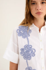ROSSO35 | NAUTICAL FLORAL BLOUSE