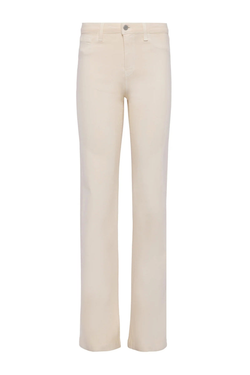 L'AGENCE | CLAYTON COATED WIDE LEG -FRENCH VANILLA