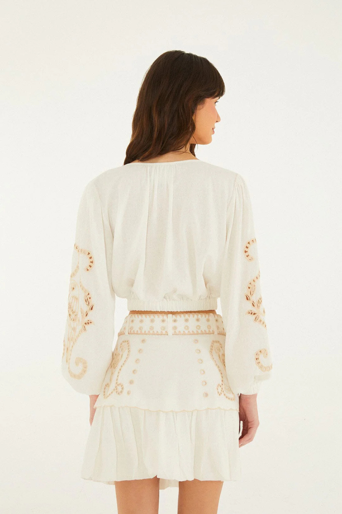 Farm Rio | Richilieur White Blouse