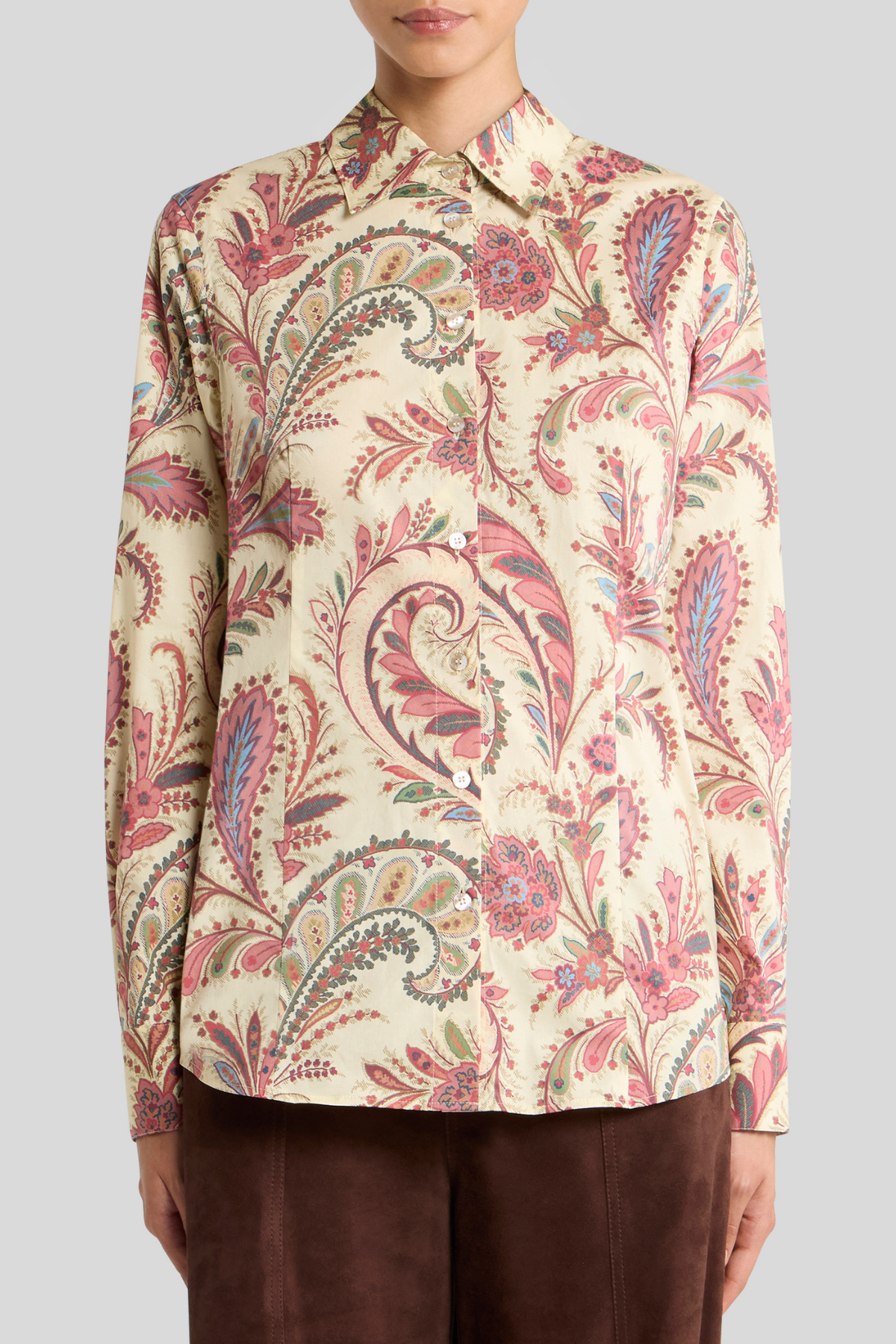 ETRO | Pink Neutral Paisley Blouse