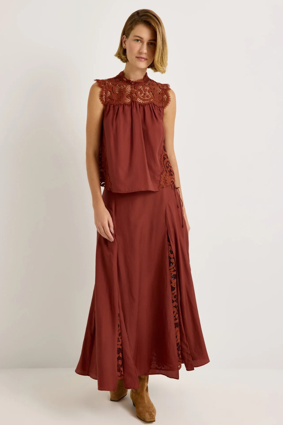 Marie Oliver | Gracen Skirt Auburn