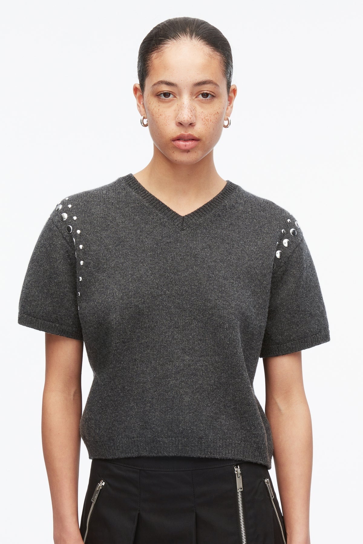 PHILLIP LIM | Wool Boxy V-neck