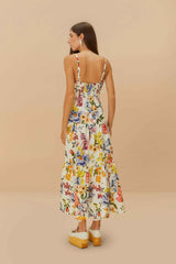 FARM RIO | GREEK GARDEN  MAXI DRESS