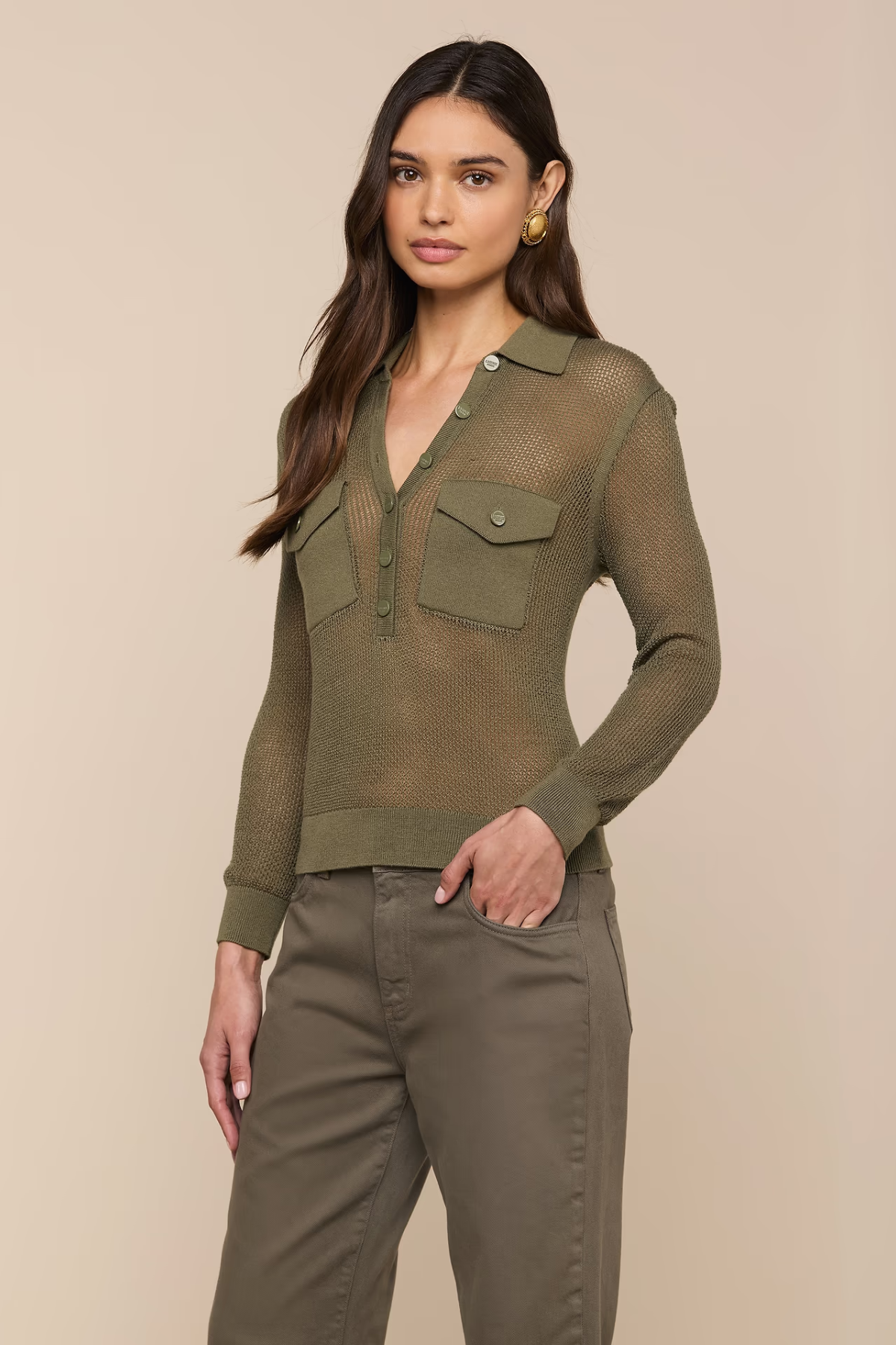 Carine Collared Sweater