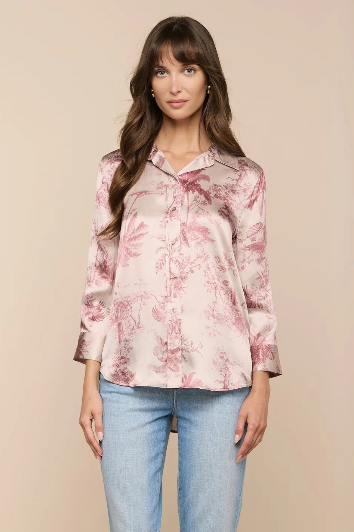 L'AGENCE | Dani 3/4 Sleeve - Jungle Toile