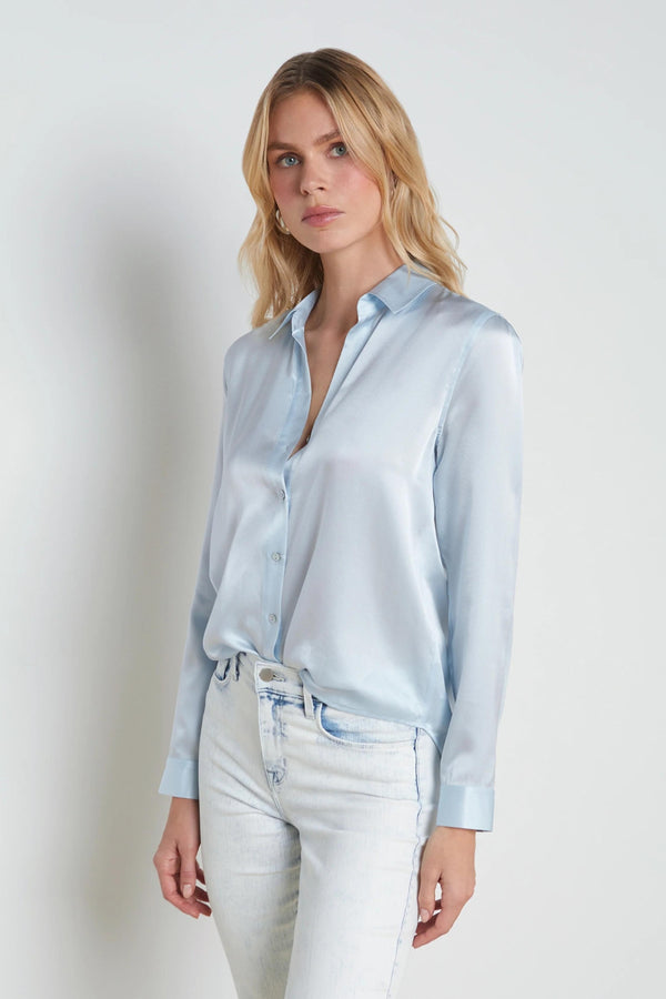 L'AGENCE | TYLER BLOUSE- ICE