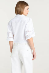 CINQ A SEPT | 3/4 Sleeve Lace Marianna Top