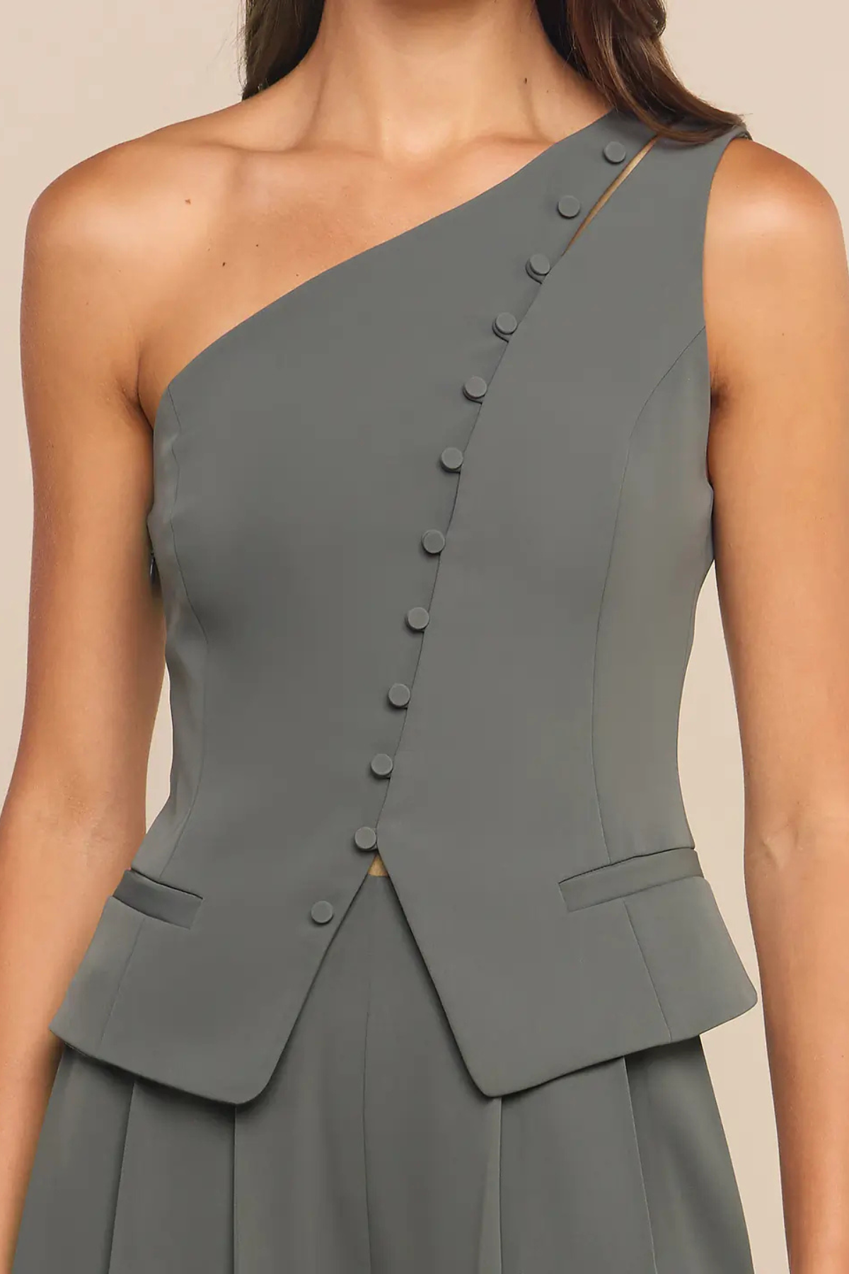 L'agence | Zinnia One Shoulder Vest