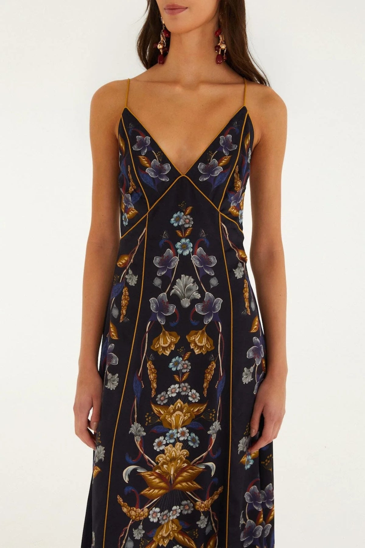FARM RIO | Navy Blue Slip Dress