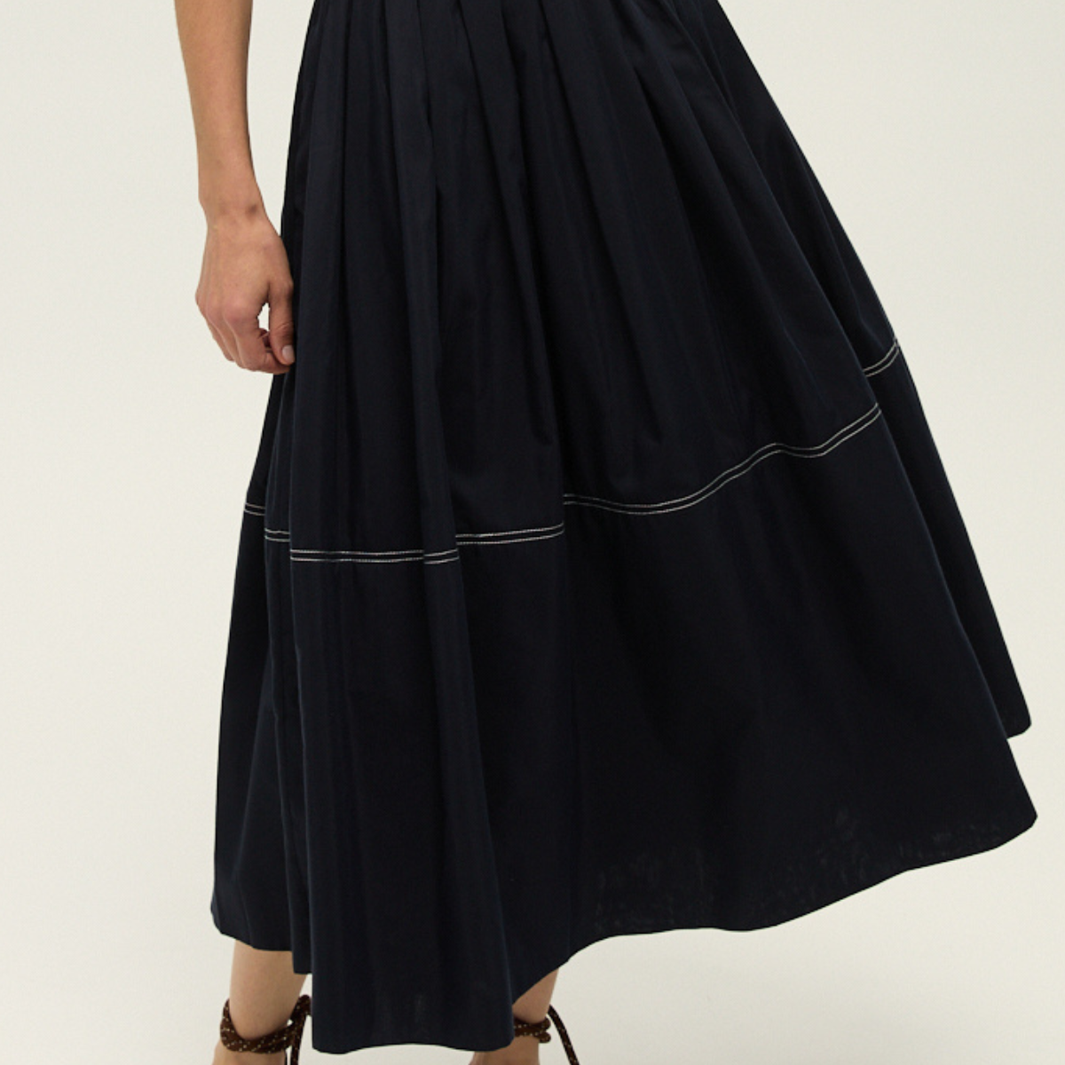 【Veronica Beard】Evelina コットン×シルク マキシスカート Veronica Beard Evelina Cotton-Silk Midi-Skirt | Saks Fifth