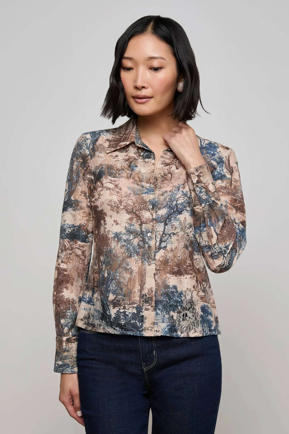 L’AGENCE | MAIA LACE BLOUSE