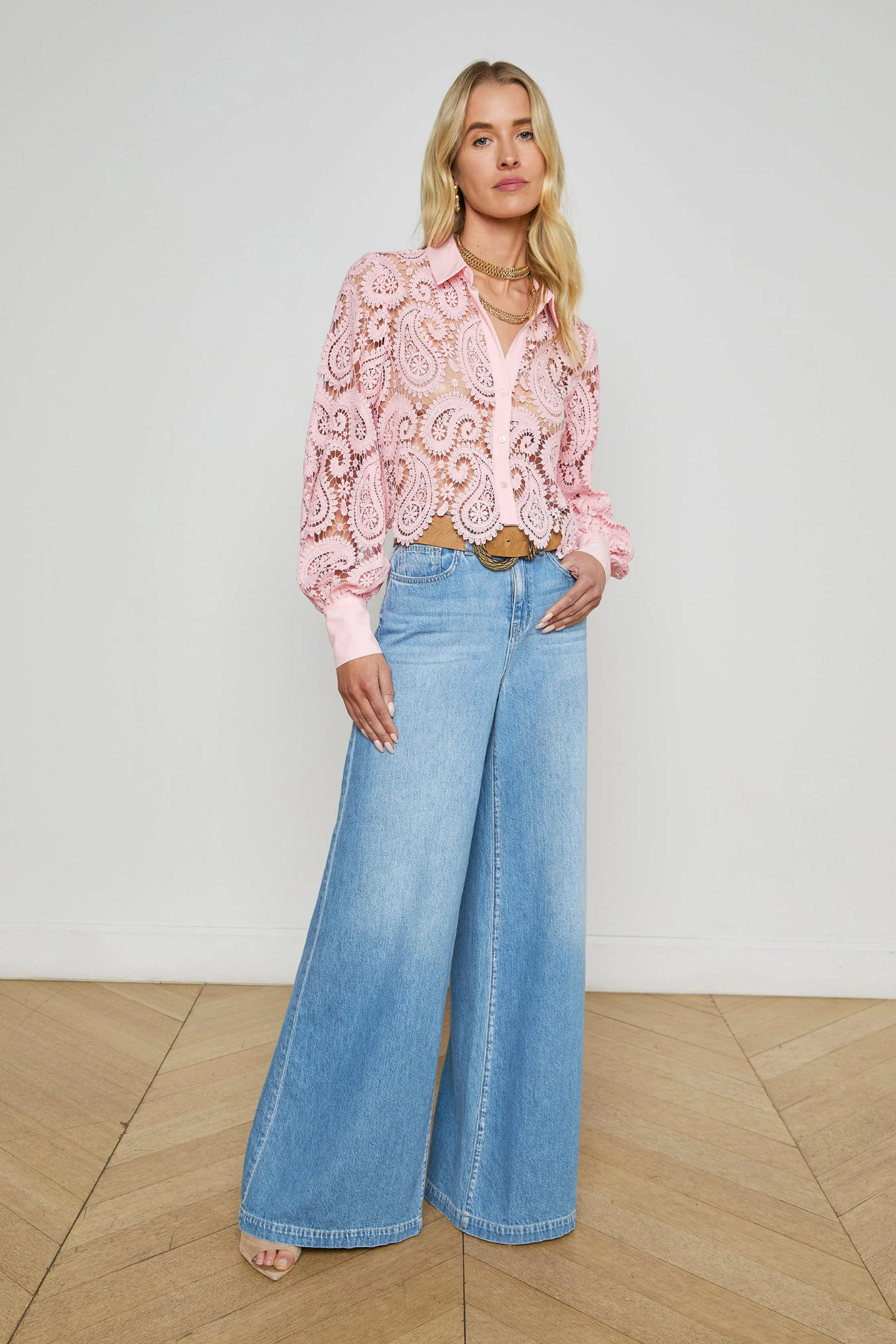 L'AGENCE | QUINCY HR WIDE LEG-CASTER