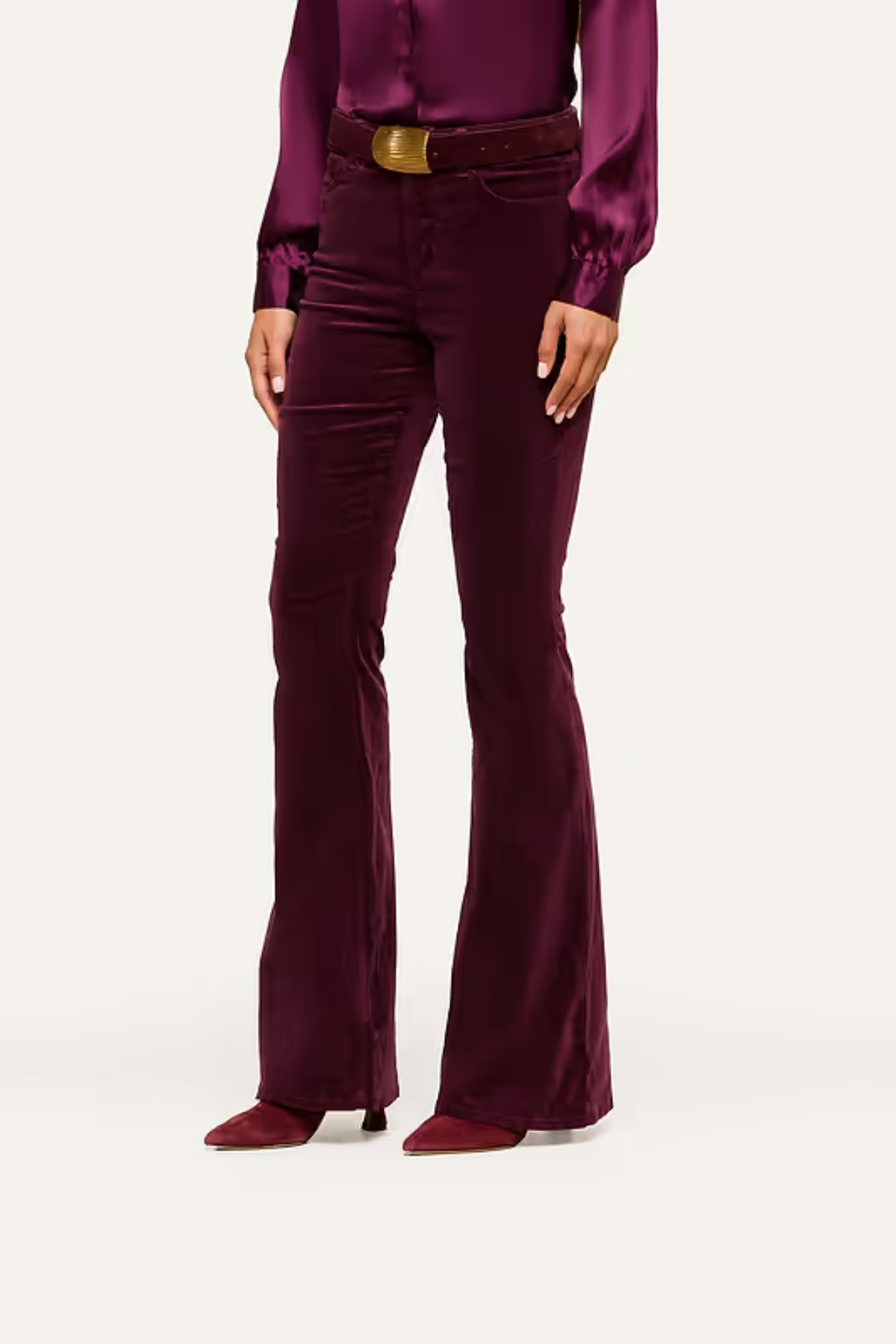 L'AGENCE | Marty H/r Flare- Sangria