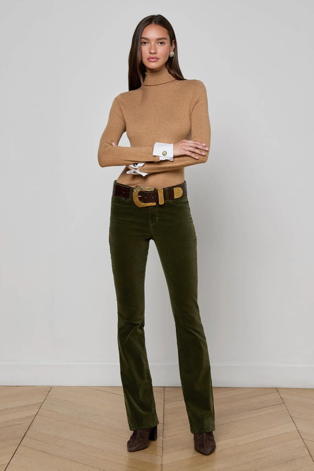 L'AGENCE | STEVIE STRAIGHT - DEEP OLIVE