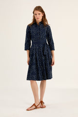 ROSSO35 | BETHANY NAVY EYELET DRESS