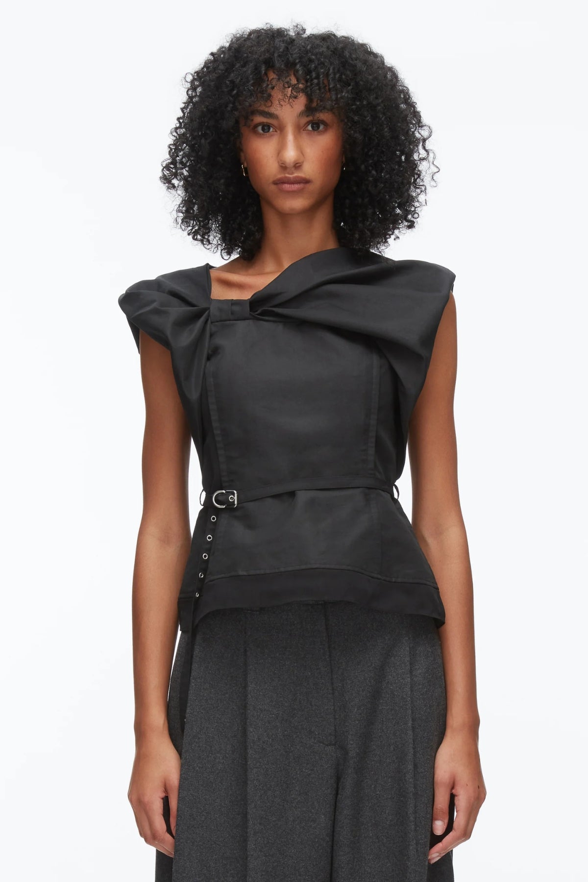 PHILLIP LIM | BOW TOP WITH BELT