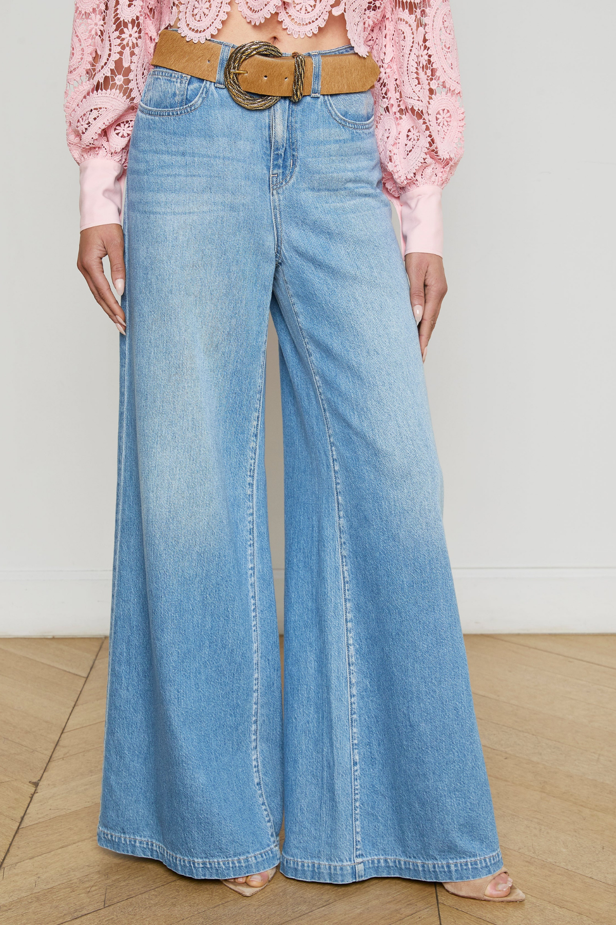 L'AGENCE | QUINCY HR WIDE LEG-CASTER