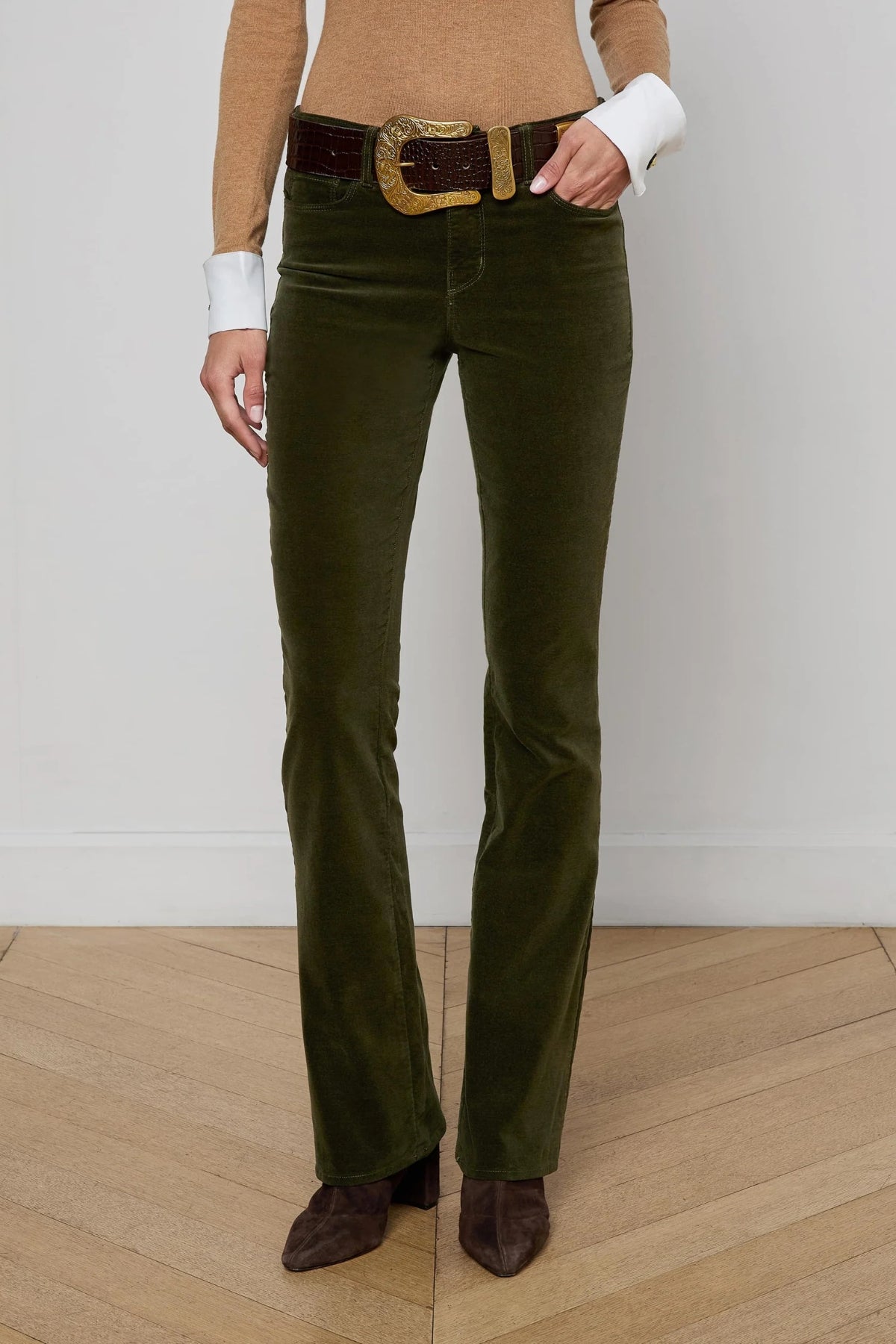 L'AGENCE | STEVIE STRAIGHT - DEEP OLIVE