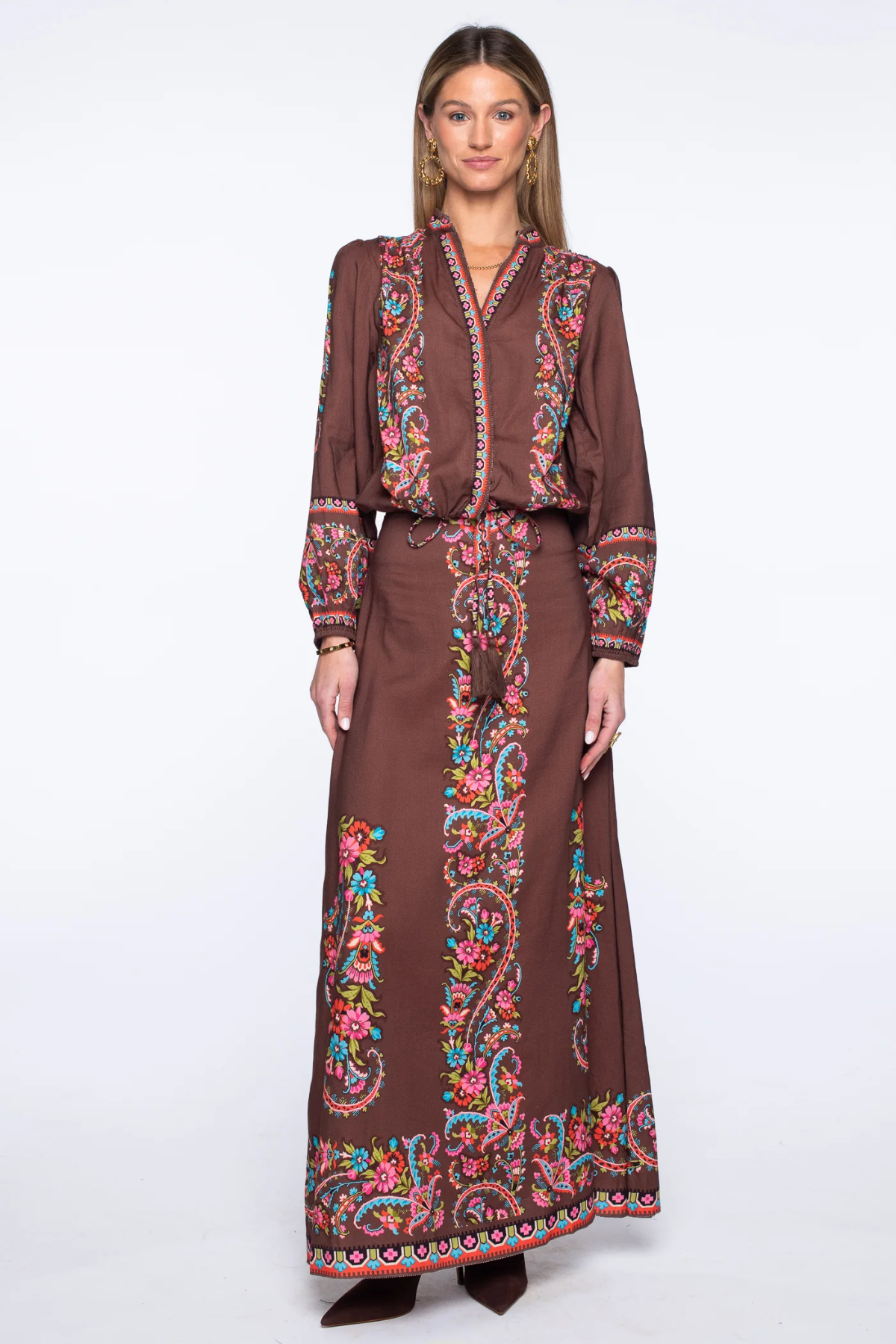 Elizabeth James | Anita Skirt Brown