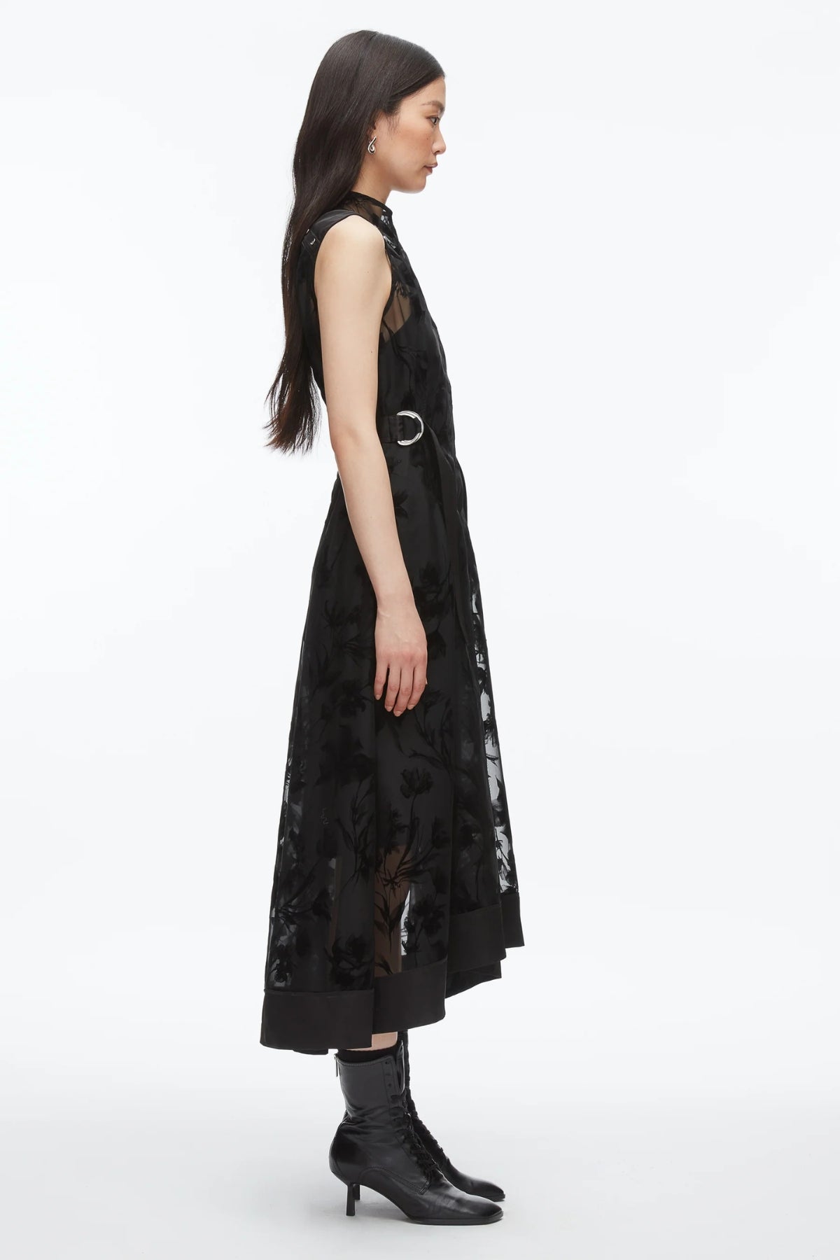 PHILLIP LIM | FLOCKED ORGANZA MIDI DRESS