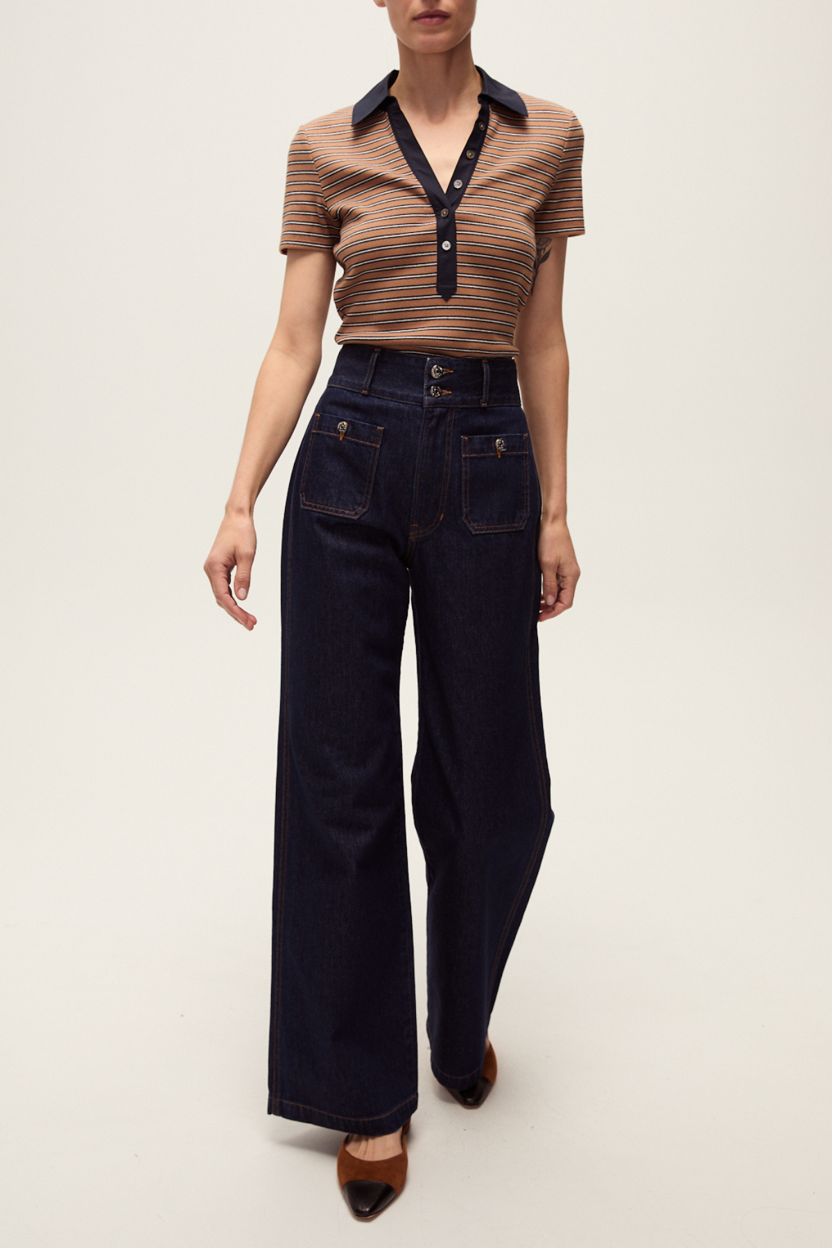 VERONICA BEARD | KEARNEY TEE WITH SCP COMBO