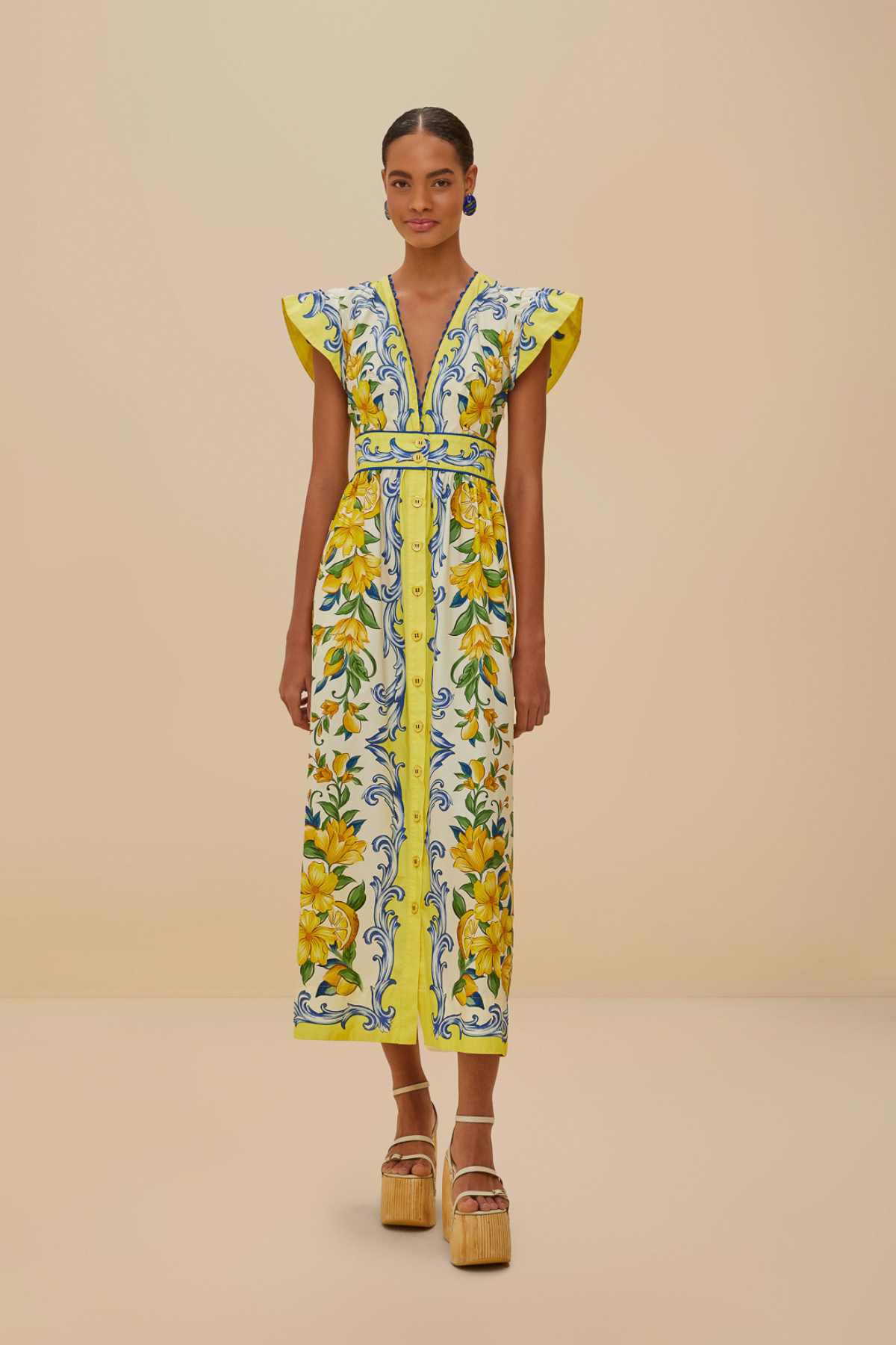 FARM RIO | SICILY SCARF MAXI DRESS
