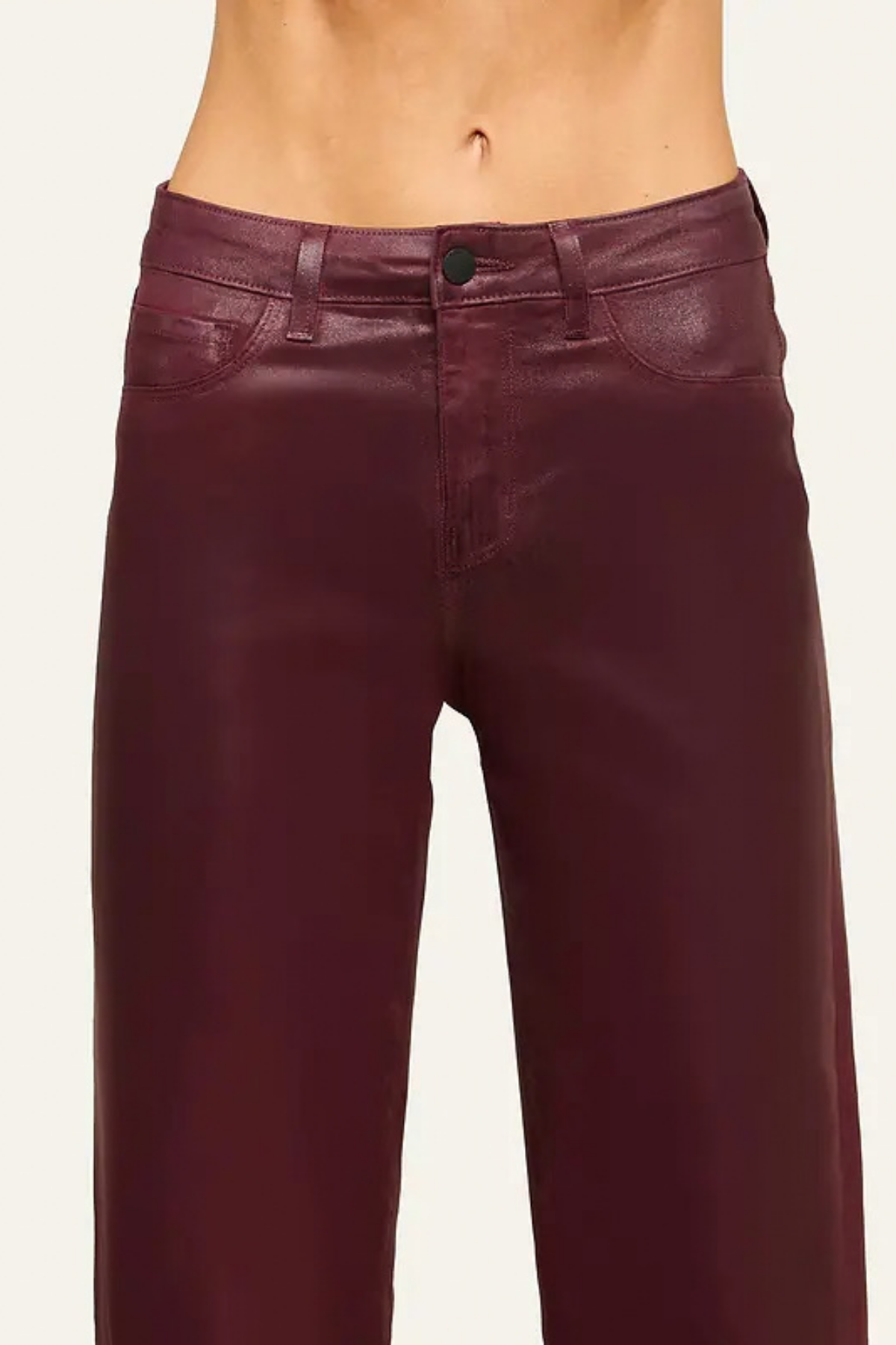 L'AGENCE | Clayton H/r Wide Leg- Sangria