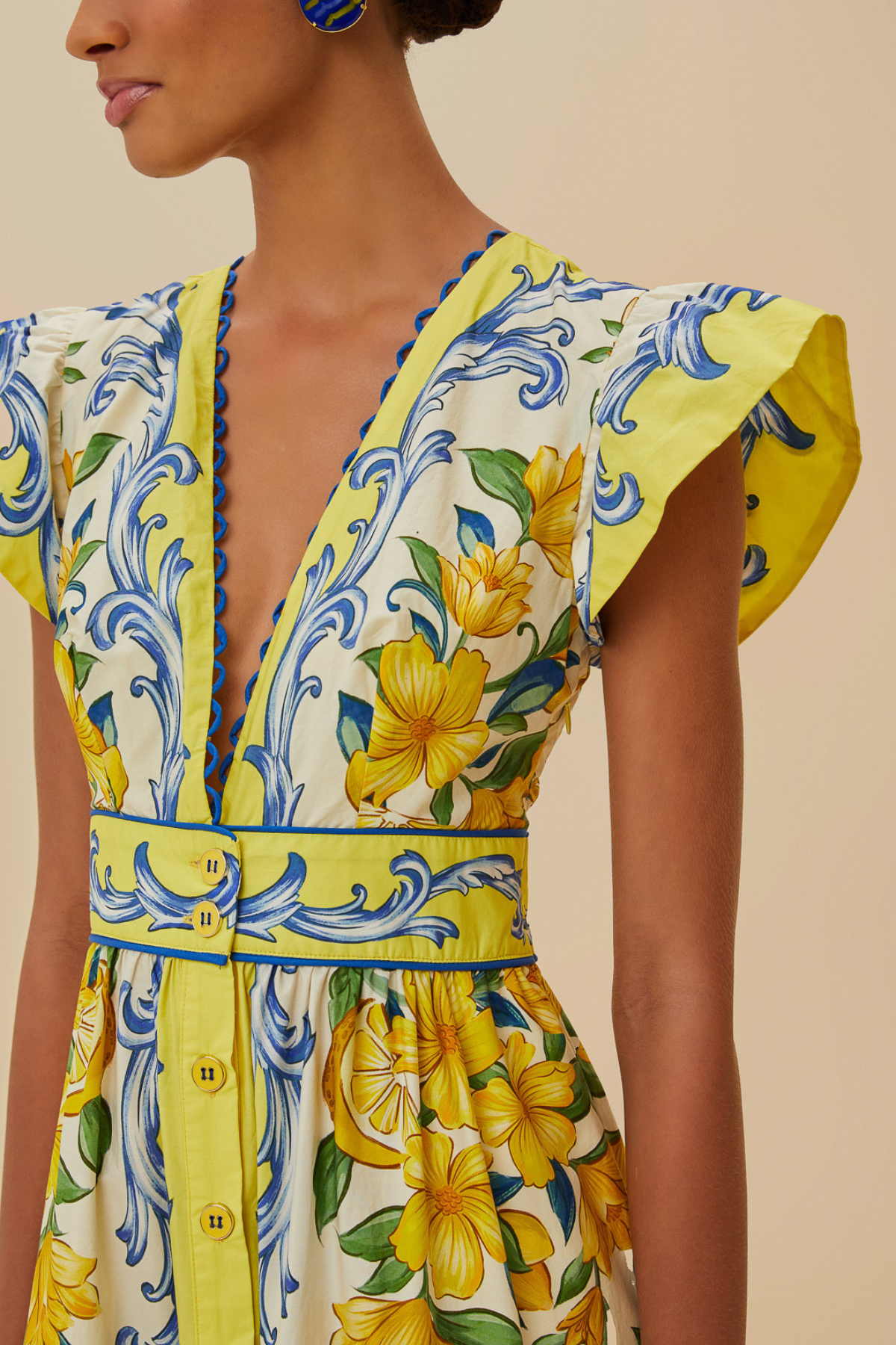 FARM RIO | SICILY SCARF MAXI DRESS