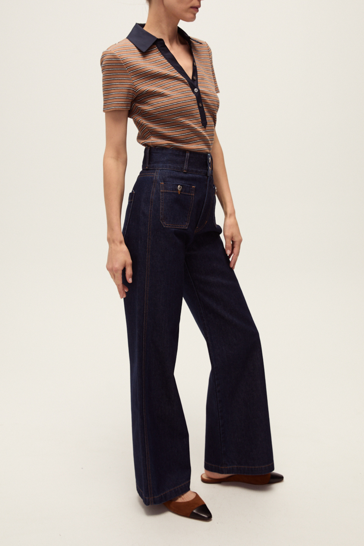 VERONICA BEARD | KEARNEY TEE WITH SCP COMBO
