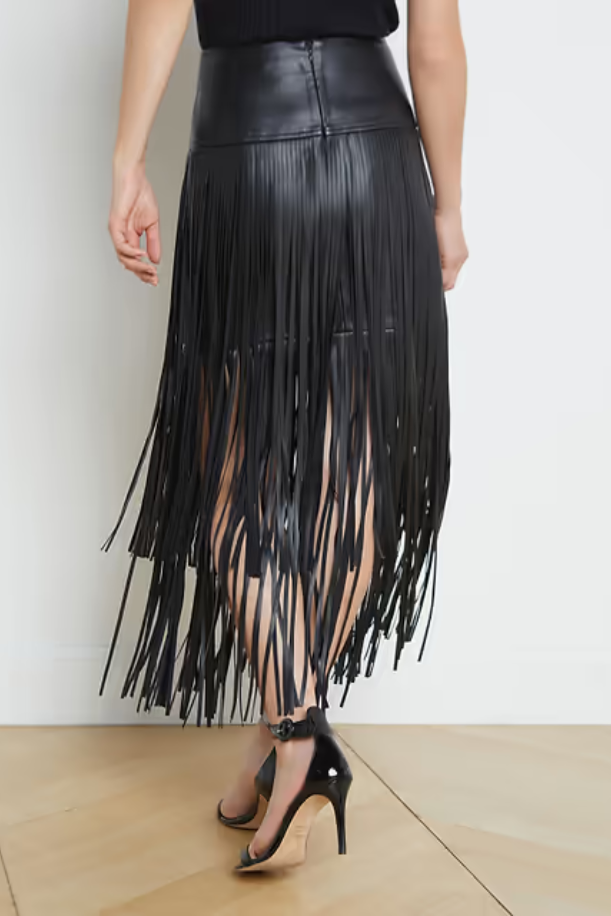 L'agence | Karoline Maxi Fringe Skirt