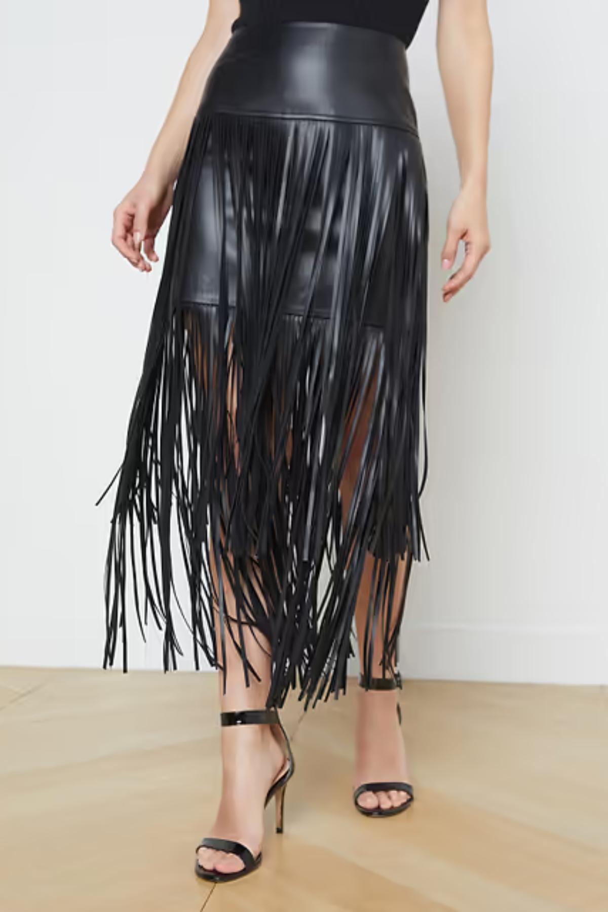 L'agence | Karoline Maxi Fringe Skirt
