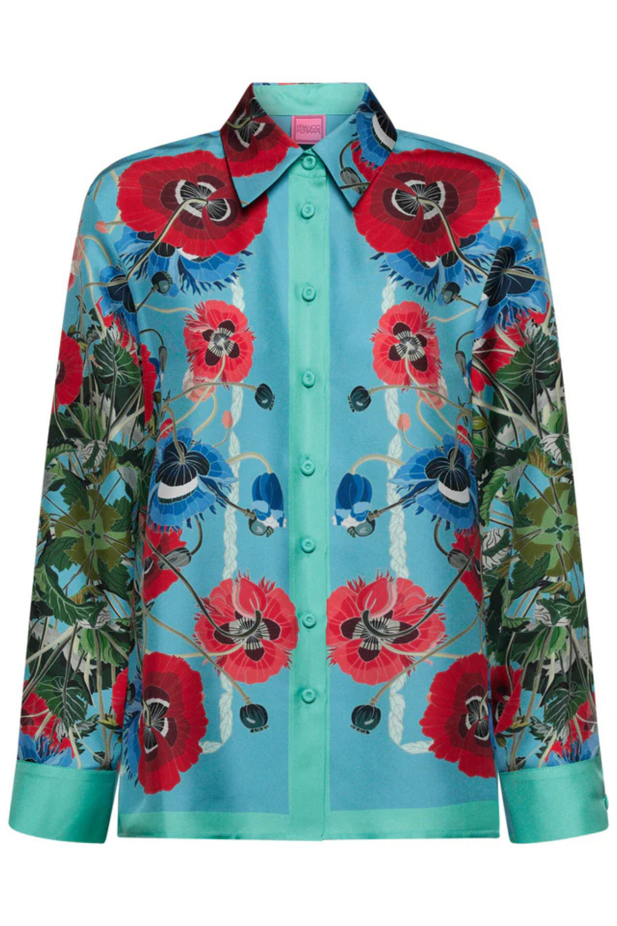 Aloe Blouse-Blue Poppy