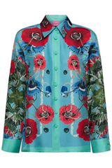 Aloe Blouse-Blue Poppy