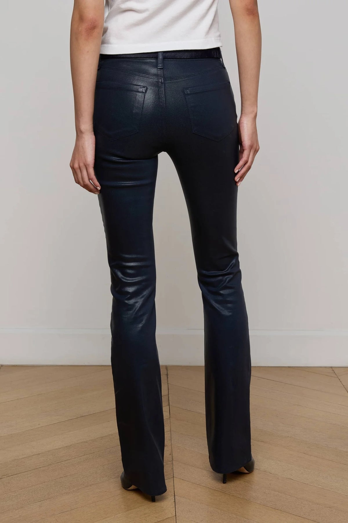 L'AGENCE | SELMA BABY BOOT - COATED MIDNIGHT