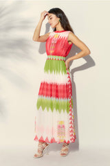 Falguni Shane Peacock | Chevron Affair Chiffon Dress