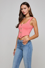 L’AGENCE | SAGA SQUARE NECK KNT CRST