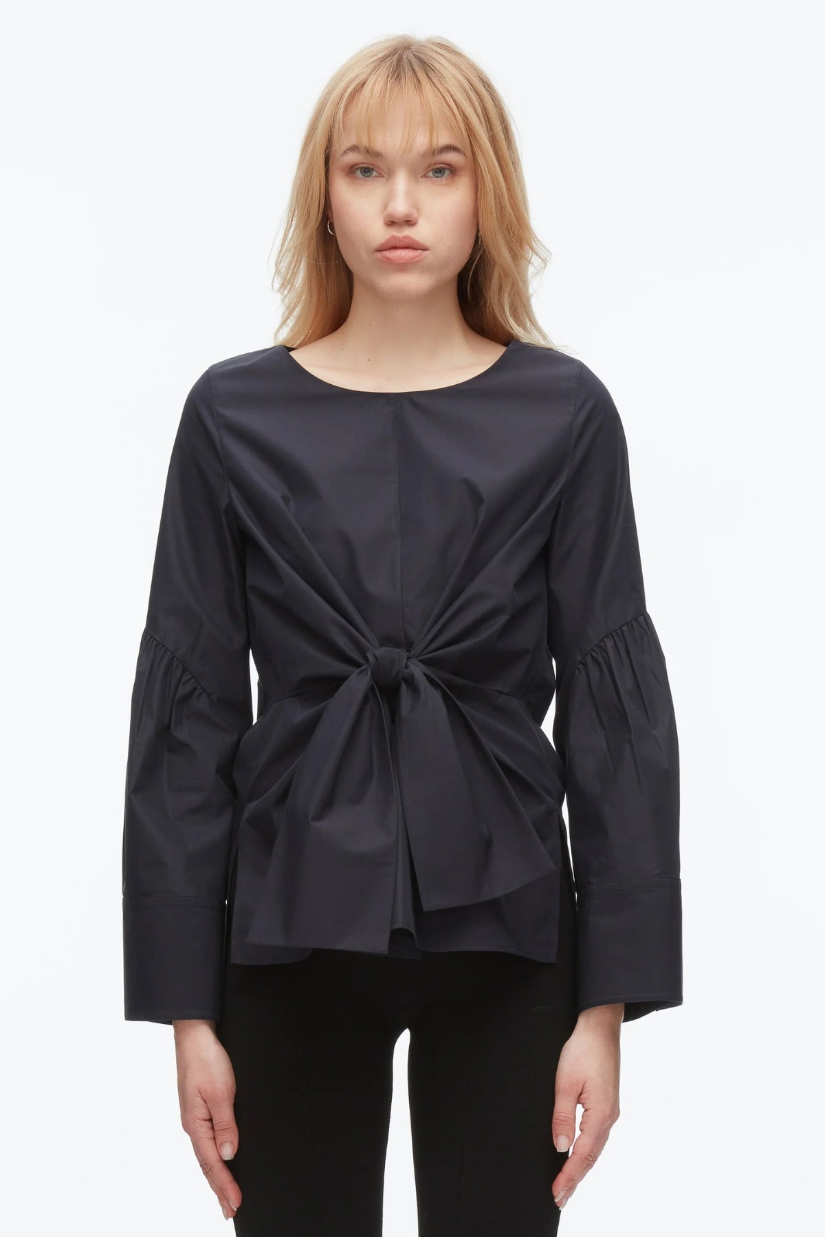 PHILLIP LIM | FRONT TIE SHIRT