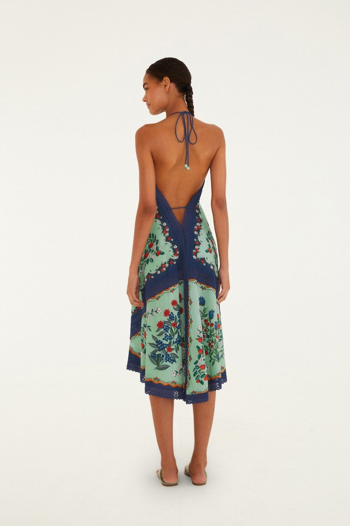 FARM RIO | FRUIT BEAUTY GREEN MAXI DRESS